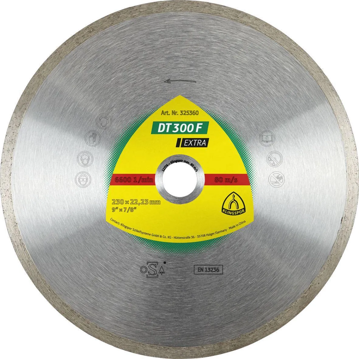 Круг алмазный DT 300 F EXTRA 230 X 1.9 X 22 корона