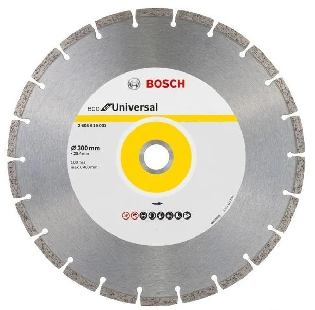 Круг алмазный BOSCH ECO UNIVERSAL (2608615033) Ф300х25.4мм универсальный