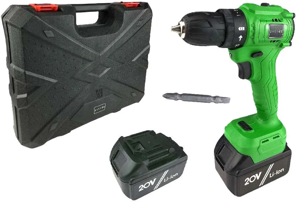 фото дрель аккумуляторная бесщеточная zitrek greenpower 20 pro (20в, li-ion аккум. 2шт, зу, кейс, бита) 063-4061